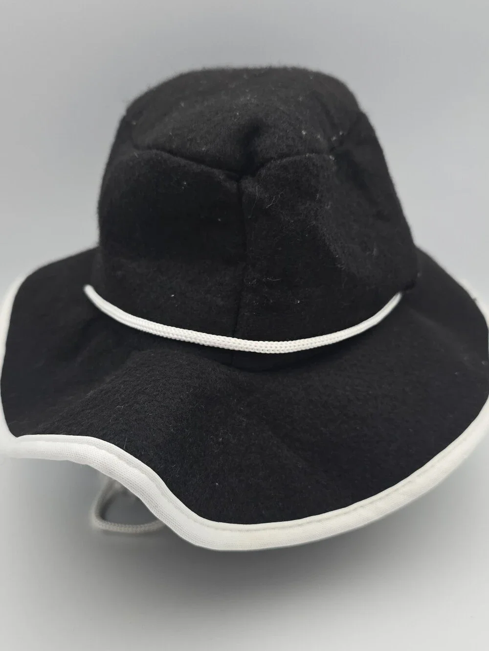 Unbranded Kids Black Felt Bucket Sun Hat